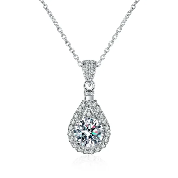 Seraphina Glow Moissanite Pendant – 925 Sterling Silver