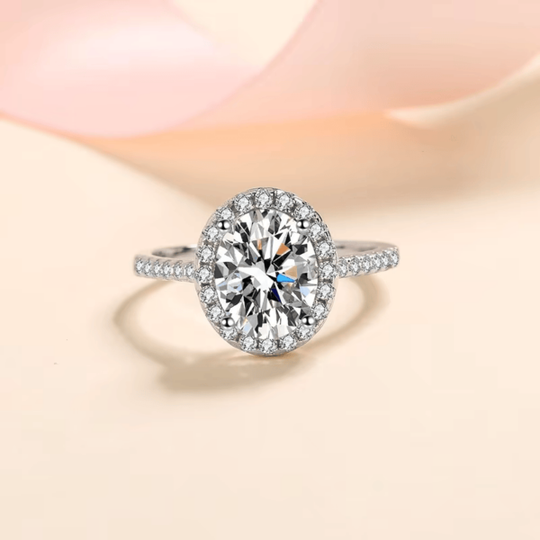 OMLA RadiantFire – Moissanite 925 Sterling Silver Engagement & Wedding Band - Image 4